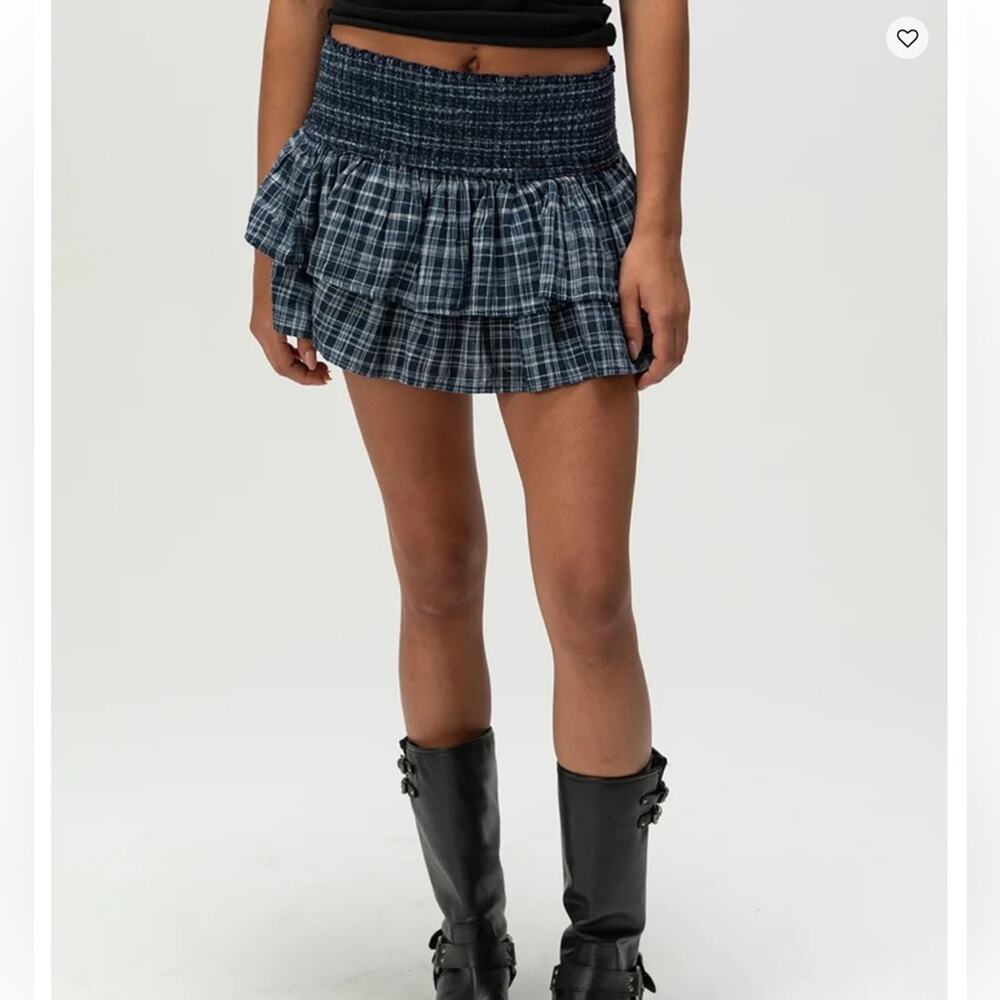 BDG Urban Outfitters Blue Plaid Tilly Skort - Picture 9 of 9